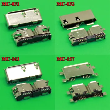 4model Micro usb 3.0 konektor nabíjacieho portu typu B konektor pre opravu mobil / Tablet PC / MP3 / MP4 / MP5