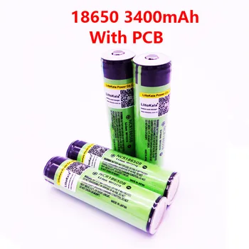 4PCS 2017 Pôvodné LiitoKala Chránené Originálne NCR18650B 18650 Nabíjateľná batéria 3400 mAh s 3,7 V PCB pre panasonic