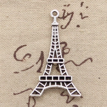 4pcs Charms eiffelova veža v paríži 24*44 mm Starožitné prívesok fit Vintage Tibetského Striebra DIY náramok náhrdelník