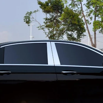 4pcs Hliníkovej Zliatiny Okno Tvarovanie Výbava Dekorácie Pre Mercedes Benz Triedy E W213 E200 E300L 2016 AMG Auto Styling Príslušenstvo