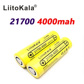 4PCS LiitoKala Lii-40A 21700 4000mah Li-Ni Batéria 3,7 V 40A pre Elektronické Cigarety Mod / Kit 3,7 V 30A moc 5C Miera Vypúšťania