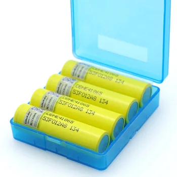 4PCS Liitokala Pre LG HE4 2500mAh Li-lon Batéria 18650 3,7 V Napájanie Nabíjateľné batérie 20A vypúšťanie + Úložný box