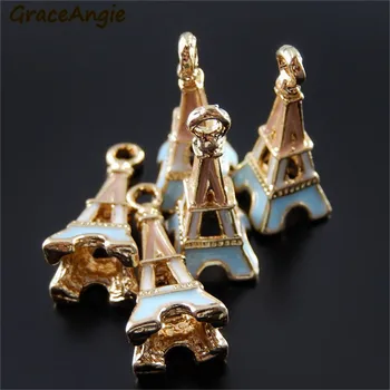 4PCS Malé Roztomilé Eiffelova Veža Prívesky, Šperky, Takže Príslušenstvo Súkromné Navrhnuté Klasické Šperky Čo Prívesok