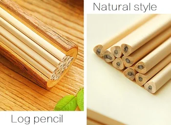 4PCS NOVÝCH Študentov Jednoduchý štýl Prázdne Netoxické Životného prostredia drevené ceruzky Kawaii maľovanie denník perá pre deti