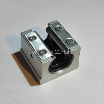 4PCS SBR16UU 16 mm hliníkový blok 16 mm Lineárny pohyb guľkové ložisko klzné blok zápas použitie SBR16 16 mm lineárny vodiacej koľajnice