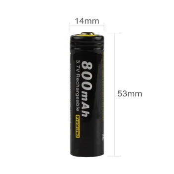 4pcs! Soshine 3,7 V 800mAh 14500 Li-ion Batéria Nabíjateľná Lítiová Batéria AA s Chránené PCB pre LED Baterka Svetlomet