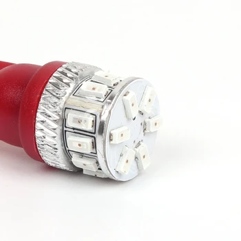 4Pcs T10 194 168 W5W Červené 18 SMD LED auto-styling Žiarovky pre Auto špz Interiéru Mapu Dome Bočné Obrysové Svetlo 12V 24V