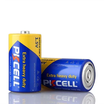4PCS/Veľa PKCELL R20P D Veľkosť Batérie 1,5 V Suchých Oxidu Zinku Batérie Super Heavy Duty Batérie Suché Batérie pre hračky