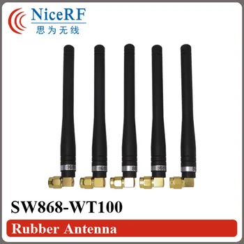 4pcs/veľa SW868-WT100 868MHz Získať 3.0 dBi Gumená Anténa s Mužským SMA na hlavu za bezdrôtový modul