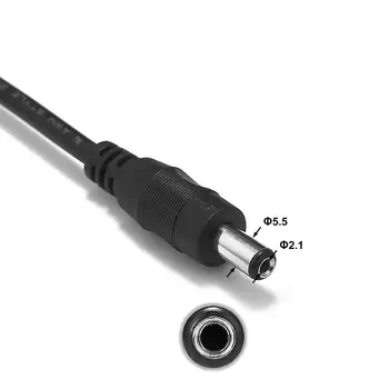 5,5 mm x 2.1 mm DC Napájací Konektor Predlžovací Kábel 20AWG 50 cm DC Jack Plug Extender Drôt Pre CCTV Kamery 5050 3528 LED Pásy