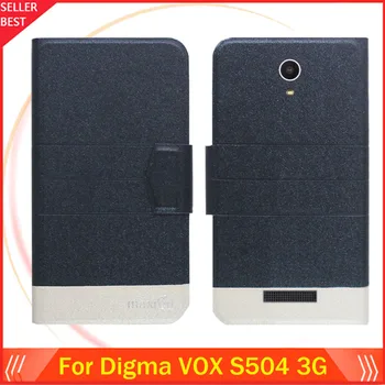 5 Farieb Horúce! Digma VOX S504 3G Prípade Telefón Kožený Kryt,Pôvodné Priame Luxus Plný Flip Stojan Kožené Telefón Prípadoch, Peňaženky, Tašky