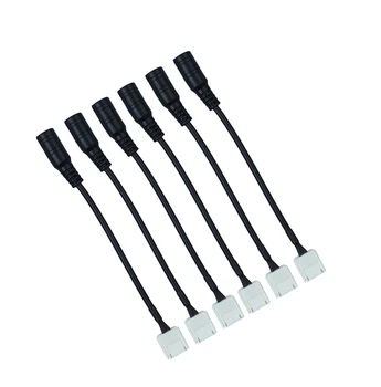 5 ks/10 mm veľa 2pin LED konektor kábel s samica DC adaptér Pre SMD 5050 5630 jednofarebné led Pásy Bez nutnosti Spájkovania