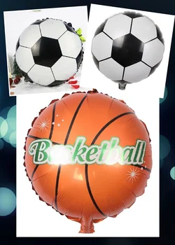 5 ks 18-palcové Kolo futbal ballon Futbal balóny Basketbal balónikov hélium nafukovacie športové lopty Narodeninovej Party dekor dary