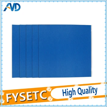 5 ks 3D Tlačiarne Kúrenie Posteľ Blue Vysokej teplote Pásky 232*154mm s Gumovou Lepidlo na Papier FlashForge