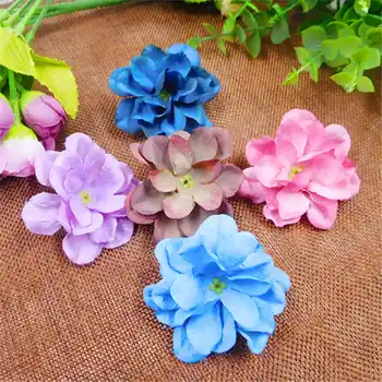 5 ks/(5.5 cm/dot) umelého hodvábu loptu kvety, svadobné domáce dekorácie DIY girlandy kostým výrobu imitácie kvet