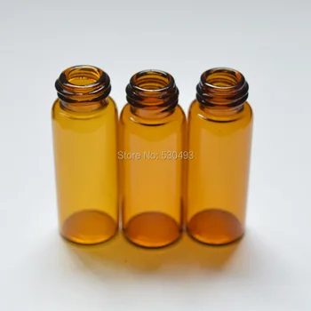 5 ks 5ml Mini Amber Jasné, Sklenené Fľaše s Ústie Redukcia a Spp Malé Základných Fľašu