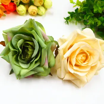 5 KS (7 cm. / a) umelé hodvábnej látky okraja hlavy/svadobné ruže domov záhradné dekorácie DIY golier xionghua pneumatiky koláž darčekovej krabičke