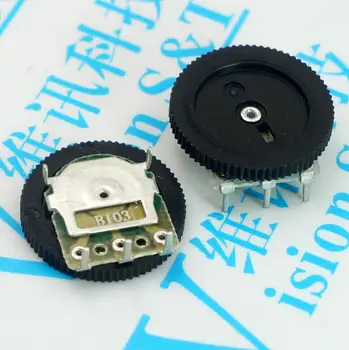 5 ks B103 10K jednotného 16*2 MM dial potenciometer potenciometer výstroj objem prepnúť stroj.
