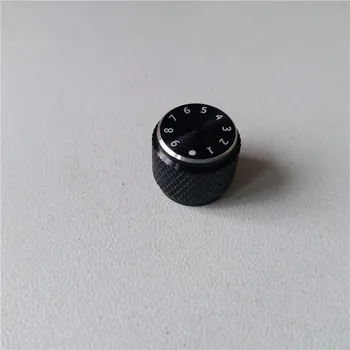 5 ks hliníkový gombík potenciometer gombík 12.5*11 mm black Hudobné účinok gombík číslo spínač spp pre XU09 Slúchadlový zosilňovač gombík