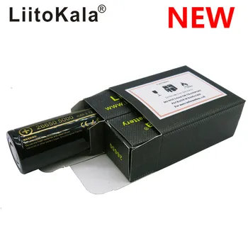 5 KS LiitoKala Lii-50A 26650-50A 5000mAh 26650 Li-ion 3,7 v Nabíjateľná Batéria pre Baterku 20A 3.6 V Napájací batérie