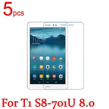5 ks Ultra Číre/Matné/Nano proti Výbuchu LCD Screen Protector Fólia Pre Huawei MediaPad T1, M1 S8-701U 301W Tablet 8