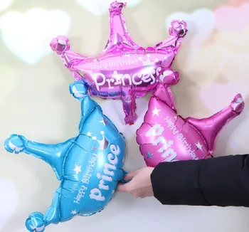 5 ks/veľa 42*40 cm Mini Princezná Koruny balóniky Ružový fólie hélium ballon baby sprcha Narodeniny, Party dekorácie globos deti darček hračka