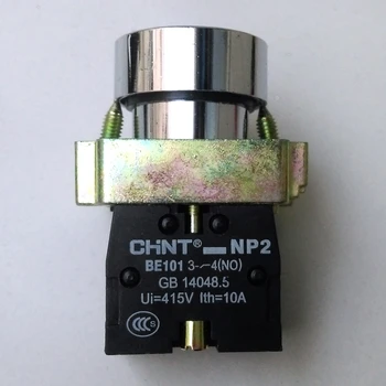 5 ks/veľa CHINT NP2-BA31 Momentálne Tlačidlo 1NO Self-reset Ploché tlakovým spínačom Nahradiť XB2-BA31