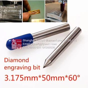 5 ks/veľa Dremel rytec použiť diamond presuňte nôž gravírovanie bitov s 3.175 mm ramienka 60 stupňov diamond tip bod pre cnc stroj