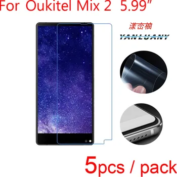 5 ks/veľa Mobile Screen Protector Pre Oukitel Mix 2 LCD Stráže,Ultra Číre/Matné/Nano Proti Výbuchu, Ochranné Fólie a zadarmo Handričkou