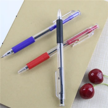 5 Ks/veľa Plastové Guľôčkové Pero, Červená modrá Čierna Farby Guľôčkové Vlastné Transparentné Guľôčkové Pero