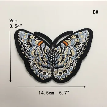 5 ks Veľký Motýľ Škvrny Výšivky Bee Patch Vyšívané Nášivka Šitie Oblečenia Žehlička Na Oblečenie, Džínsy Príslušenstvo urob si sám