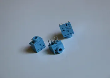5 kusov PJ317 modrá farba 5 stôp 3,5 mm jack pre slúchadlá audio a video zásuvky Binaural kanálový headset jack Samica konektor nové