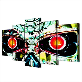 5 Kusov Plátna Obrazov Tlačené Terminator Robot Wall Art Tlač na Plátne Obrazy Domova Pre Obývacej Izbe hore-1152