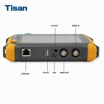 5 palca TFT LCD 5MP kvalite 1080P TVI AHD CVI Analógový CVBS bezpečnostné Kamery CCTV tester monitor, Podpora VGA, vstup HDMI UTP Kábel test