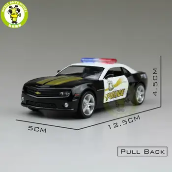 5 palcový RMZ Mesto Chevrolet CAMARO Diecast Model Policajné Auto Hračka Chlapec Dievča Darček Kolekcie Hobby Vytiahnuť Späť