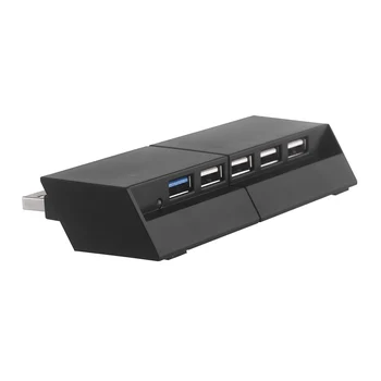 5 Port USB Hub pre PS4, Vysoká Rýchlosť Nabíjačku Radič Splitter Rozšírenie Adaptér Pre Sony PlayStation 4 Konzoly PS4 Prenosné