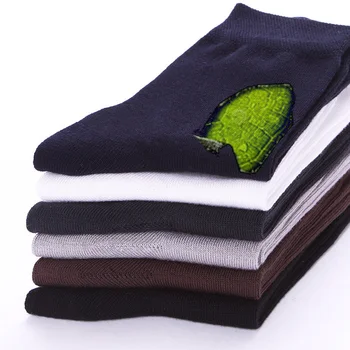 5 Párov Kvalitných Mužov Bavlny A Bambusu Vlákniny Ponožky Bežné Anti-Bakteriálne Dezodorant Lete pánske Ponožky Pure Black Grey Meias