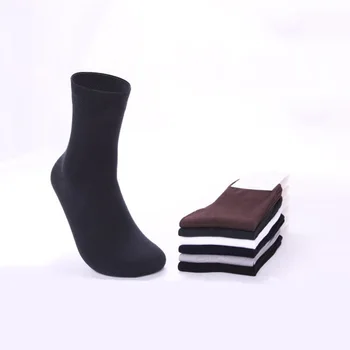 5 Párov Kvalitných Mužov Bavlny A Bambusu Vlákniny Ponožky Bežné Anti-Bakteriálne Dezodorant Lete pánske Ponožky Pure Black Grey Meias
