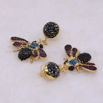 5 párov Módne Komár Hmyzu Chyby Bee náušnice Darček pre dámu hmyzu náušnice farebné šperky, Náušnice 2708