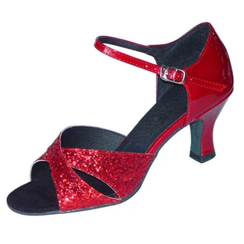 5 Rôznych farieb evkoodance PU lesk Meduim šírka 6typ 7 cm 8 cm latinské tanečné topánky žena NL035