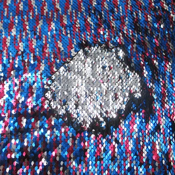 50*145 morská víla reverzibilné sequin ryby rozsahu 2 spôsoby, ako úsek pletené textílie posteľná bielizeň bytový textil pre Šitie Tilda Bábiku,c2913