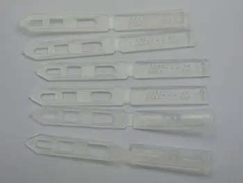 50 Biele Plastové Mini Vlasy Barrette Klip Luk Pin Pre DIY Plavidlá 45mm