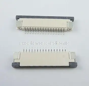 50 Ks FPC FFC 1mm Ihrisku 16 Pin Zásuvky Typ Pásky Plochý Konektor Spodnej časti Kontakt