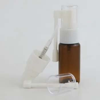 50 x 15ml Naplniteľné Cestovné Otáčania Plastové Nosovej Postrekovač Čerpadla Fľaša 15cc PET Nosovej Kontajnerov
