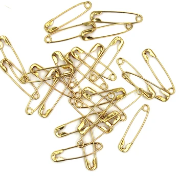 500 Kusov Mini Kolíkmi Nálezy Zlatých Silver Black Anti Medi 19mmx5mm Bezpečnosti Pin DIY Šperky Zistenia