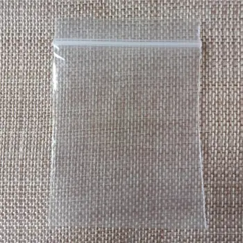 500pcs biela ziplock tašky jasné plastových vriec pe transparentné zip lock taška pre látky/vianoce/dary/Balenie Šperkov Zobraziť taška