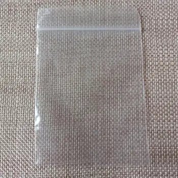 500pcs biela ziplock tašky jasné plastových vriec pe transparentné zip lock taška pre látky/vianoce/dary/Balenie Šperkov Zobraziť taška