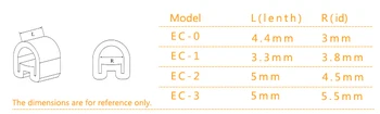500PCS ES-3 Kábel Drôt Marker 0 až 9 Pre Kábel Veľkosť 8 sqmm Žltá
