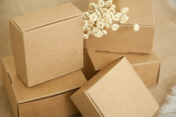 500pcs hnedé kraft papier box balenie darčekov boxy vianočná darčeková krabička na šperky/candy/svadobné ženy šperky zobraziť boxy