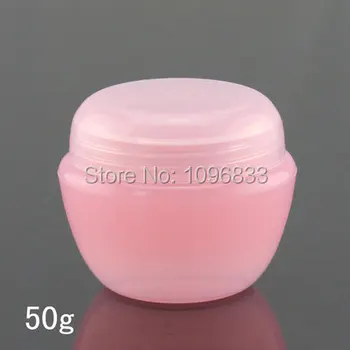 50g Ružové Plastové Kozmetické Jar, Krém Fľaše, Ružová Húb Jar, Prázdne Kozmetické Kontajner, Kozmetické Vzorky Fľaše, 45PCS/Veľa